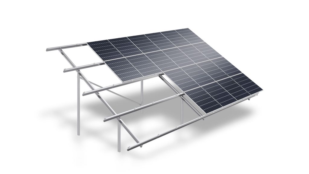 Наземна система кріплення сонячних панелей SMS-402 від SolarSK
