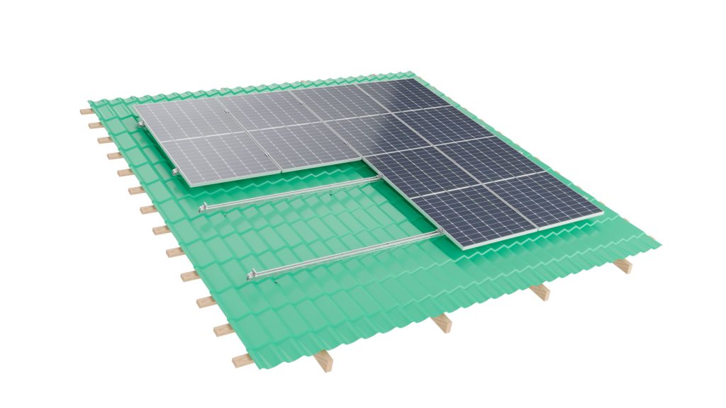 Система кріплення сонячних панелей для скатного даху SRS-S від SolarSK