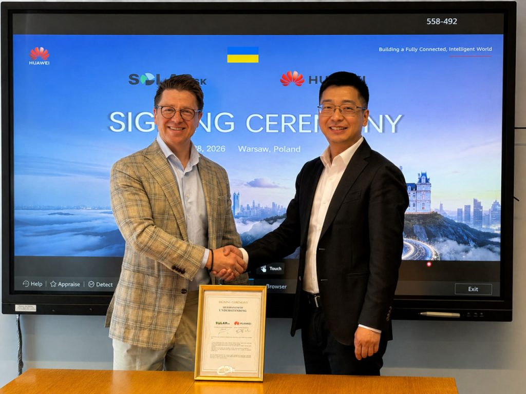 SOLARsk and Huawei Sign Strategic Partnership in Solar Energy and Energy Storage with Up to 300 MWh Capacity Potential